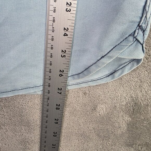 Mens Cactus Man Blue Slim Fit Shirt Button Down Short Sleeve Cotton Blend Size M - Picture 7 of 8